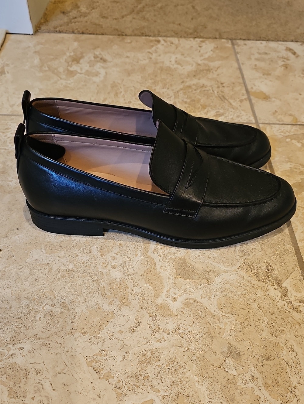 Cole Haan Classic Black Leather Penny Loafers - Women's Size 10.5